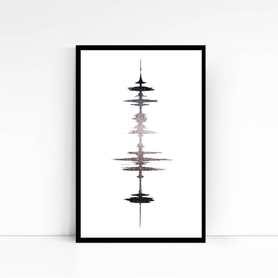 Autism Awareness Gift Idea, Personalized Sound Wave | PAPER