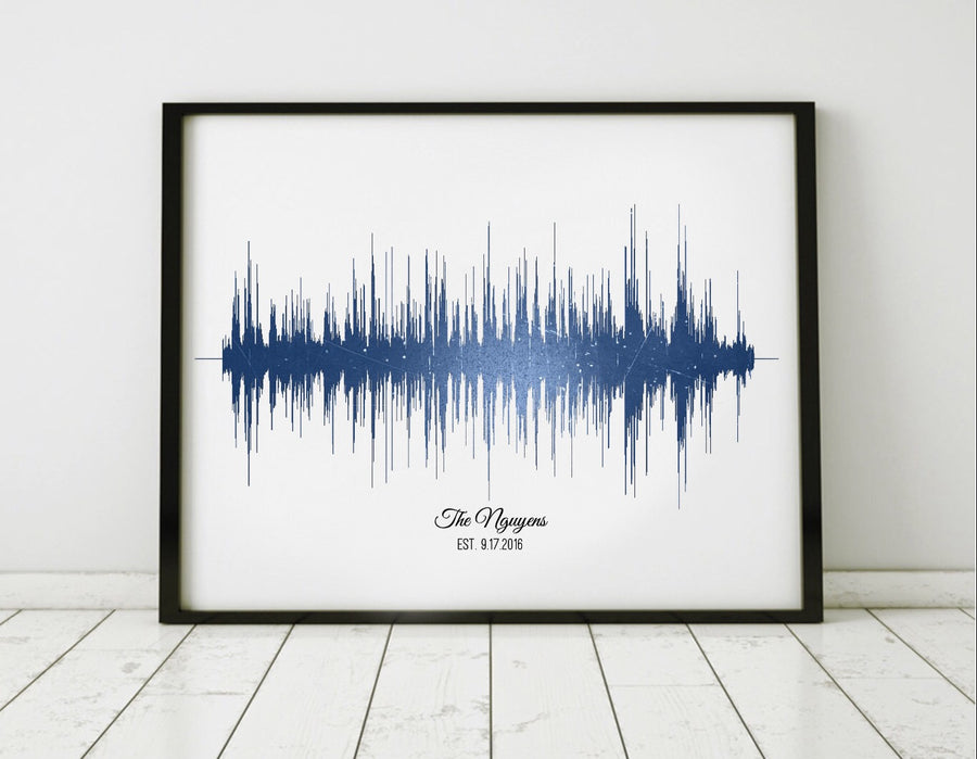 Father’s Day Sound Wave Art Custom Art Print | PAPER