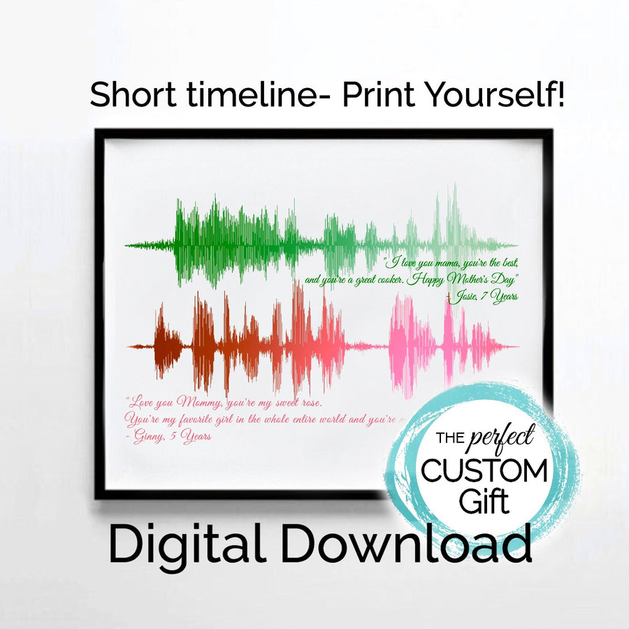 Digital Download Soundwave Print Modern Art Print | DIGITAL
