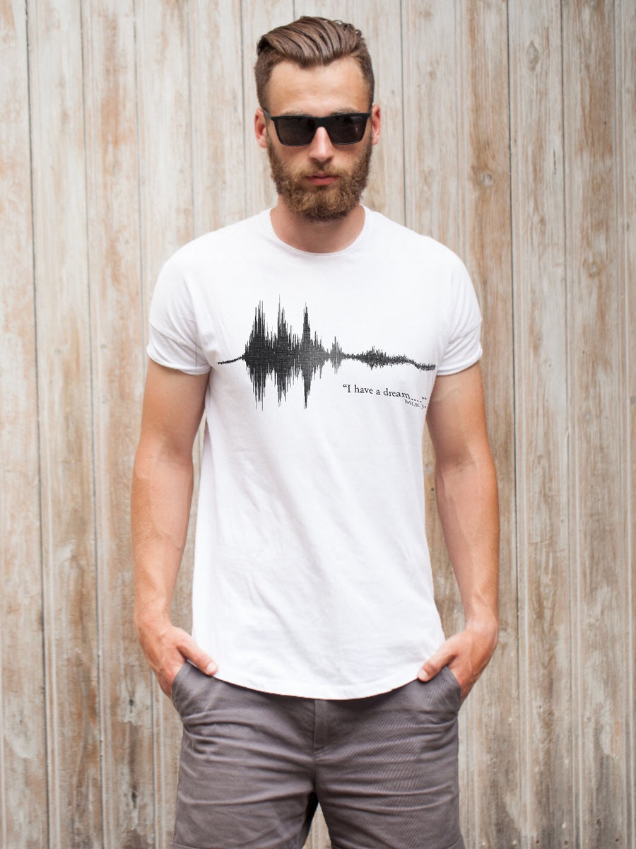 I Have a Dream Soundwave Print Shirt | Sound Wave Shirt