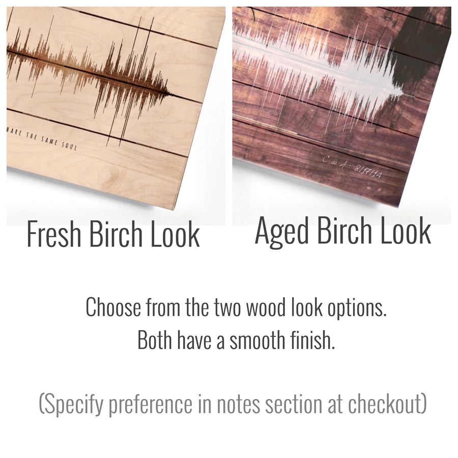 Wooden Pallet Art Print, Wooden Gift Idea, Sound wave on Birch Wood | WOOD Pallet