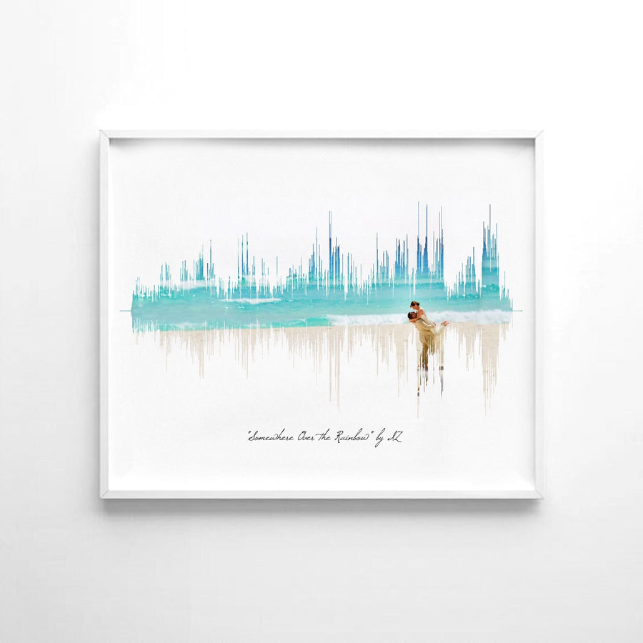 Personalized Soundwave Art, Art of Sound, One Year Anniversary Gifts for Him | PAPER