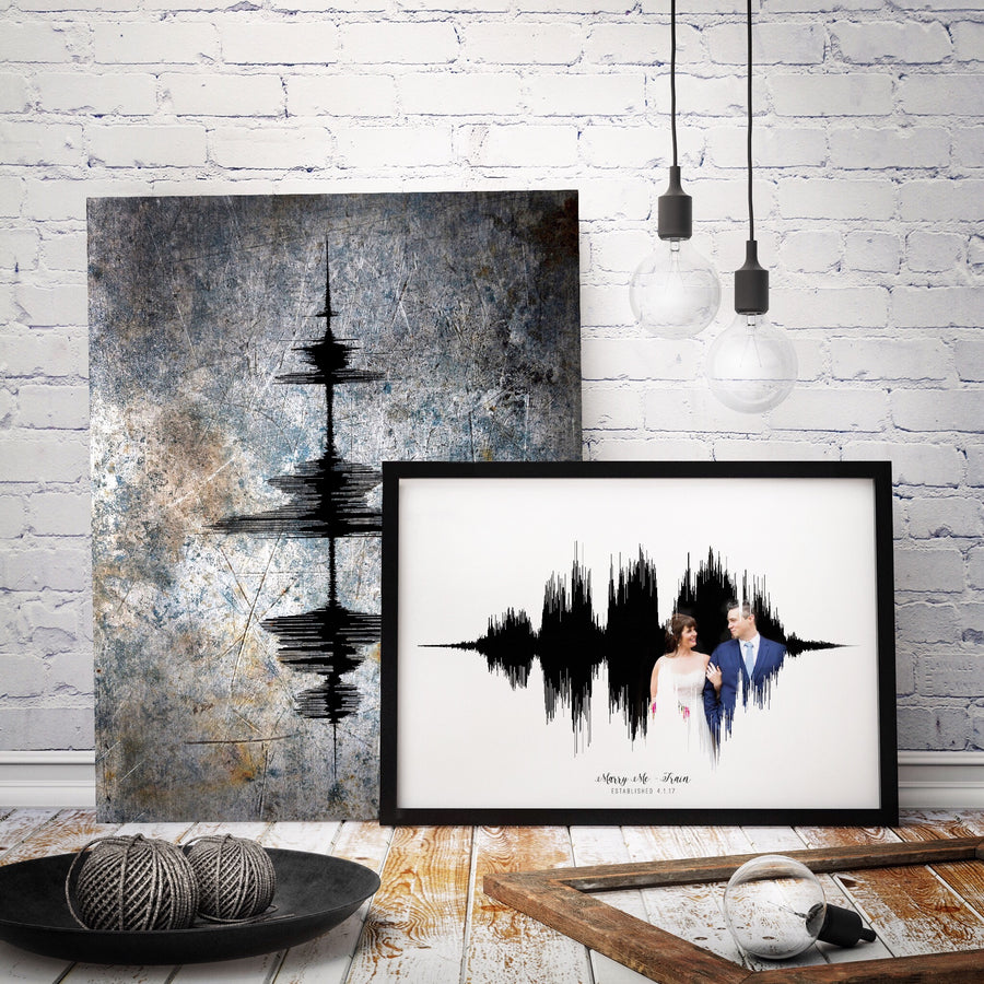Heartbeat Art, Custom Nursery Art, Soundwave Print on Canvas | CANVAS