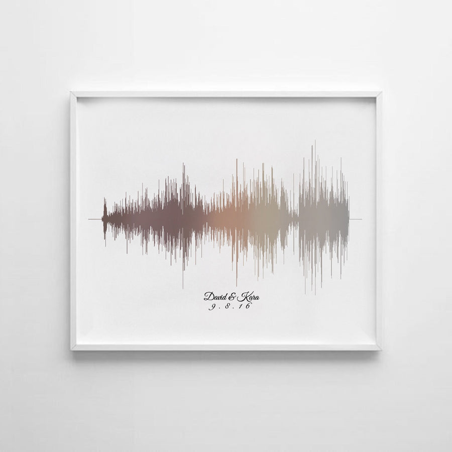 Father’s Day Sound Wave Art Custom Art Print | PAPER