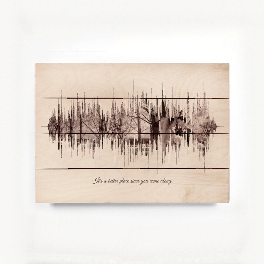 Wooden Pallet Sound Wave spring, Rustic Christmas Gift Idea | PALLET