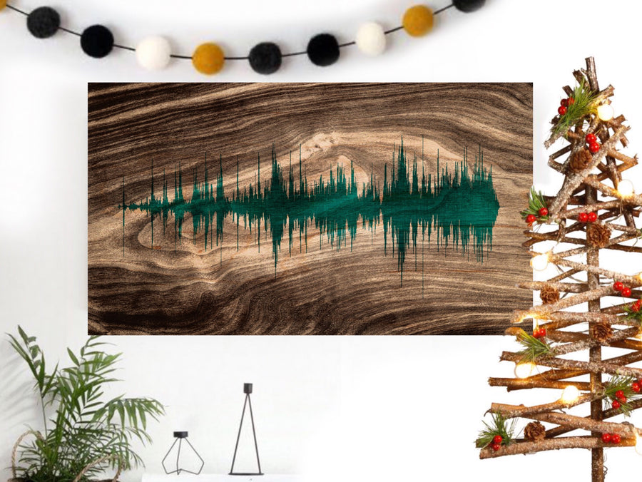 Personalized Christmas Gifts, Wooden Sound Wave Art Designs | WOOD