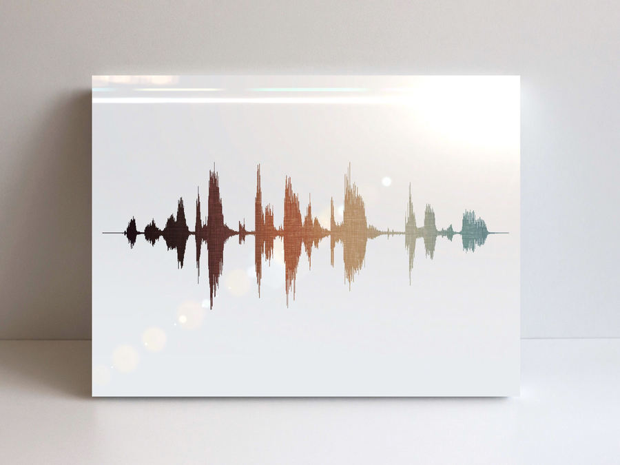 Sound Wave Art on Mirror Acrylic, Modern Acrylic Mirror Décor