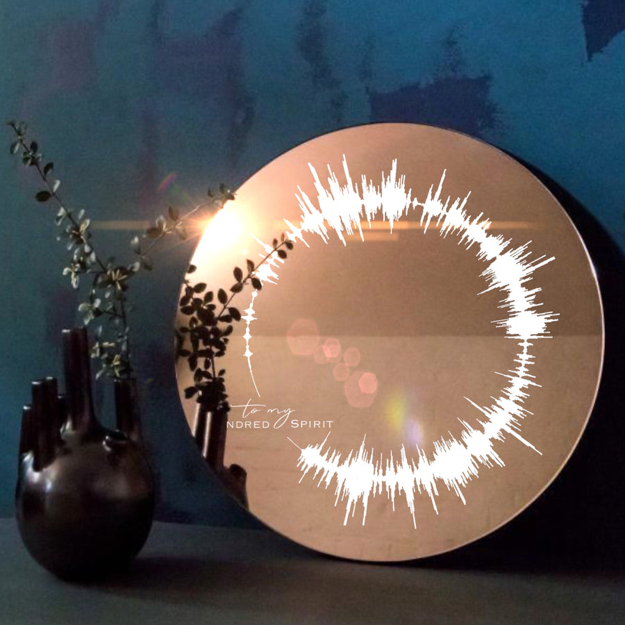 Sound Wave Art on Mirror Acrylic, Modern Acrylic Mirror Décor | MIRROR
