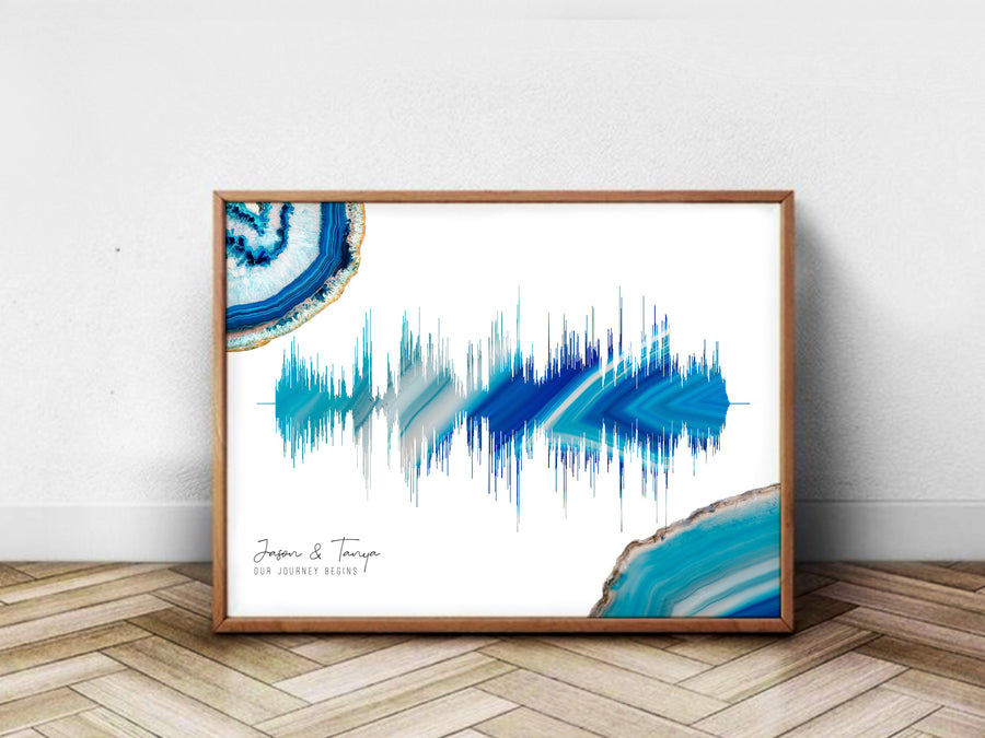 Geode Sound Wave Print on Canvas | Canvas