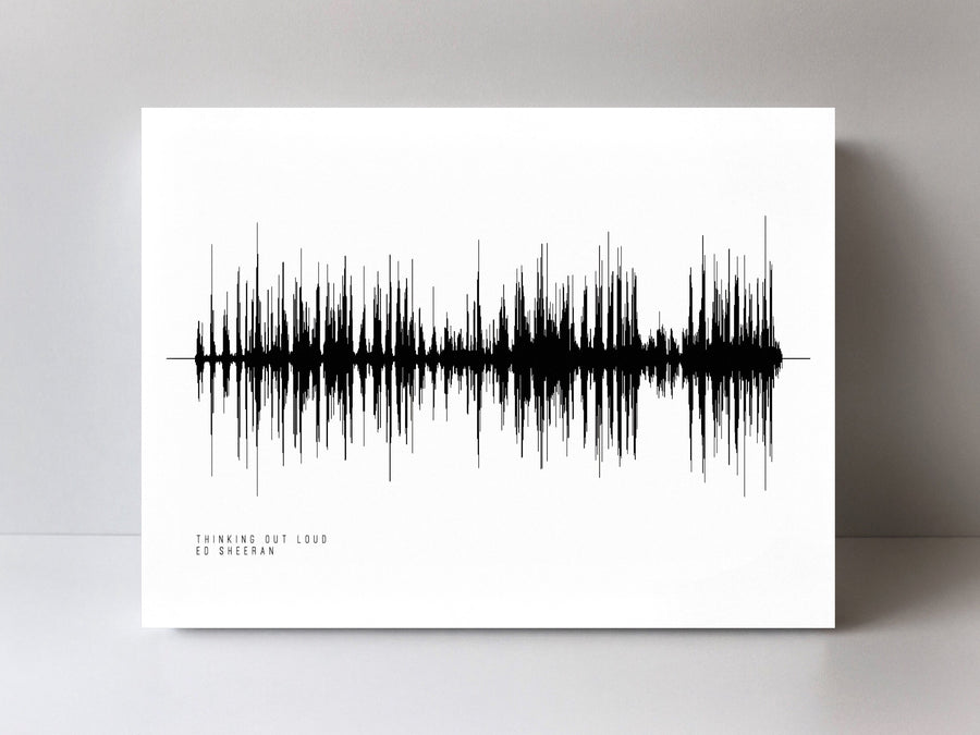 Thinking Out Loud Soundwave Print