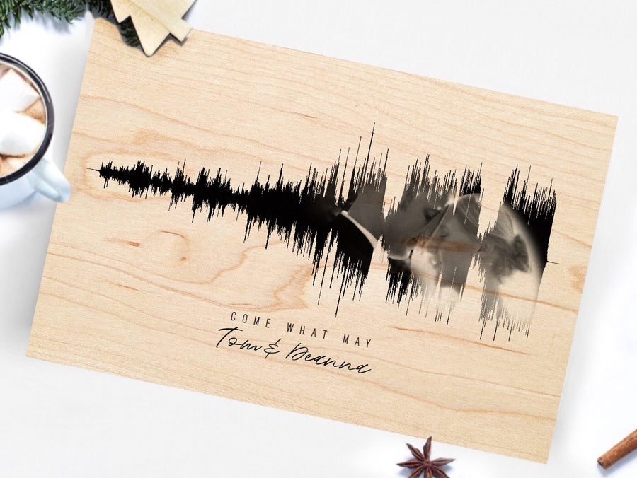 Personalized Christmas Gifts, Wooden Sound Wave Art Designs | WOOD