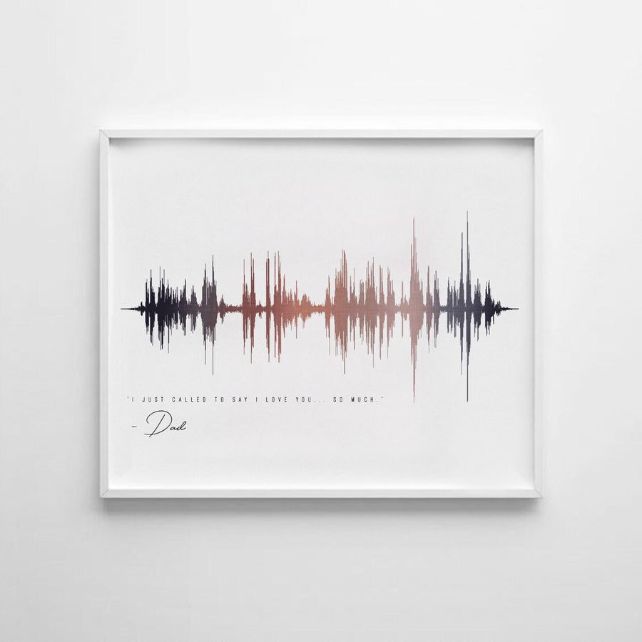 Personalized Soundwave Art, Art of Sound, One Year Anniversary Gifts for Him | PAPER